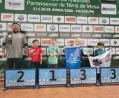Atletas de Guaíra conquistam 18 medalhas e colocam município em terceiro lugar no Paranaense de Tênis de Mesa