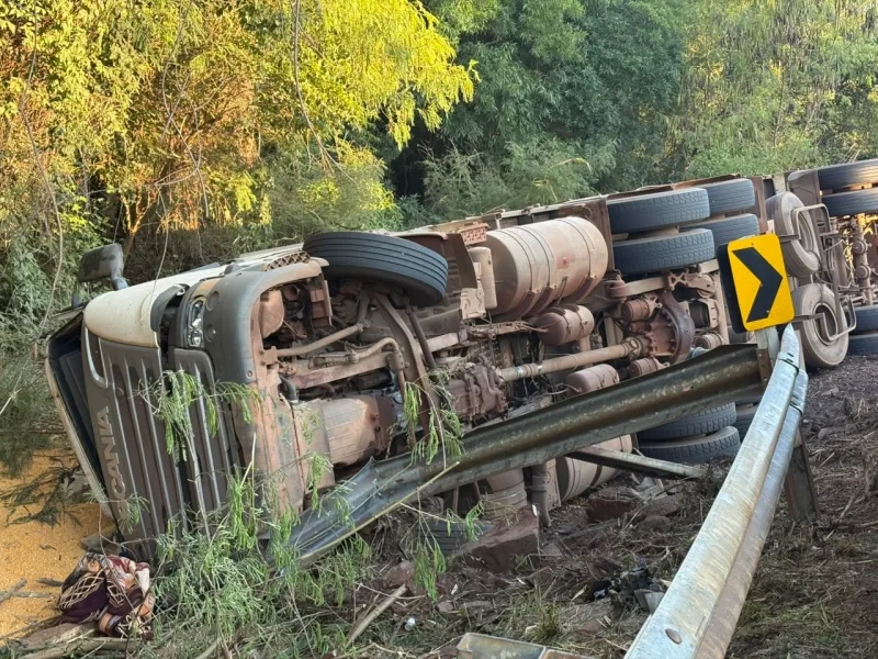 Identificado motorista que morreu em acidente na BR-163 entre Mercedes e Guaíra