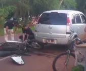 Acidente em Guaíra deixa homem gravemente ferido