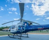 Paciente de Guaíra com AVC é transferido de helicóptero para hospital especializado