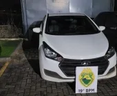Homem é preso após abandonar veículo furtado durante fuga em Guaíra
