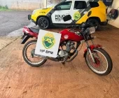 Polícia Militar apreende moto com placa adulterada em Mercedes