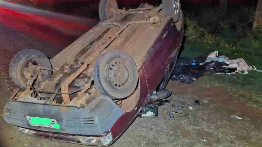 Homem morre após carro com placa de Marechal Rondon capotar em Santa Helena
