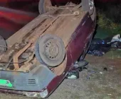 Homem morre após carro com placa de Marechal Rondon capotar em Santa Helena