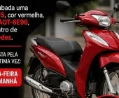 Motocicleta é furtada no centro de Mercedes
