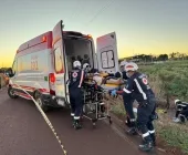 Rapaz fica em estado grave após ser atropelado em Nova Santa Rosa