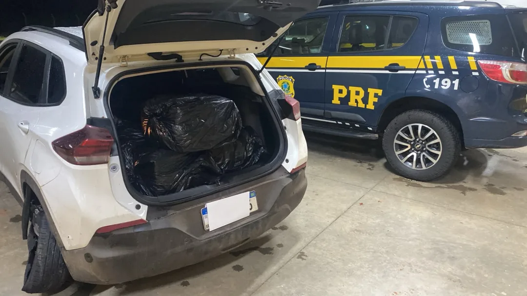 Motorista tenta atropelar policial e acaba preso com drogas na BR-487, em Alto Paraíso