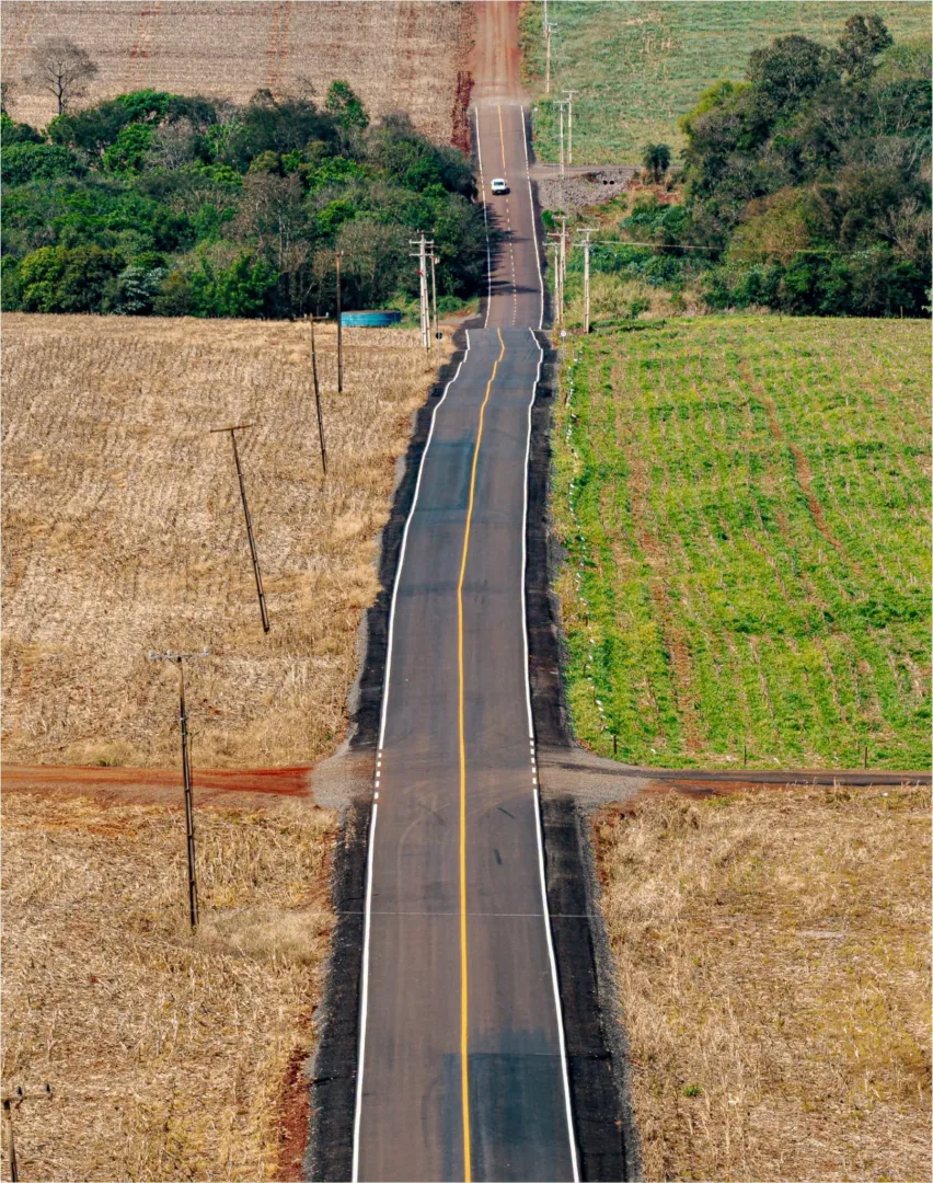 Pavimentação da Estrada da Capelinha é concluída na área rural de Guaíra