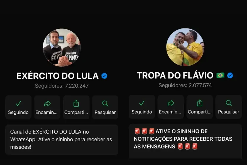 TSE avalia suspender canais políticos do WhatsApp antes e depois da eleição