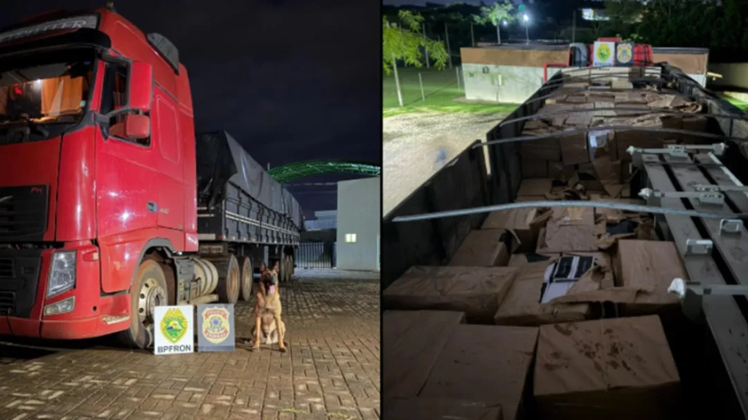 BPFRON apreende 10,8 mil garrafas de vinho argentino e prende homem em Santo Antônio do Sudoeste