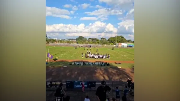 Partida de futebol americano é interrompida após denúncia de ofensa racista em Cascavel