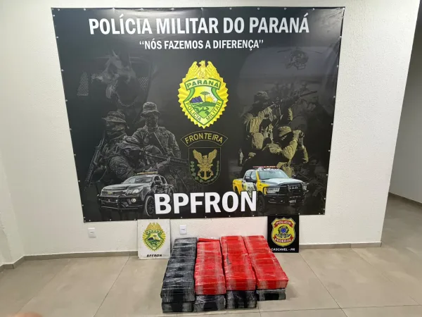 Homem é preso com 136 kg de maconha na BR-277 em Santa Tereza do Oeste