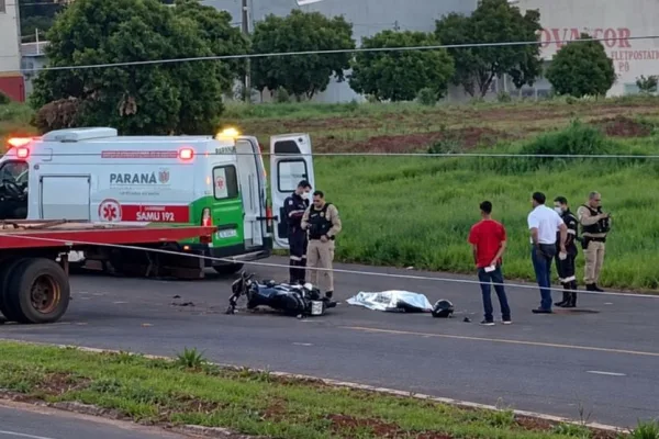 Homem morre em colisão com caminhão em Umuarama