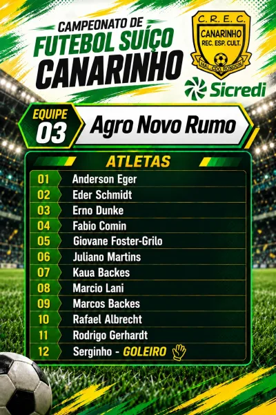 Campeonato do Clube Canarinho inicia neste sábado; confira as equipes e jogos